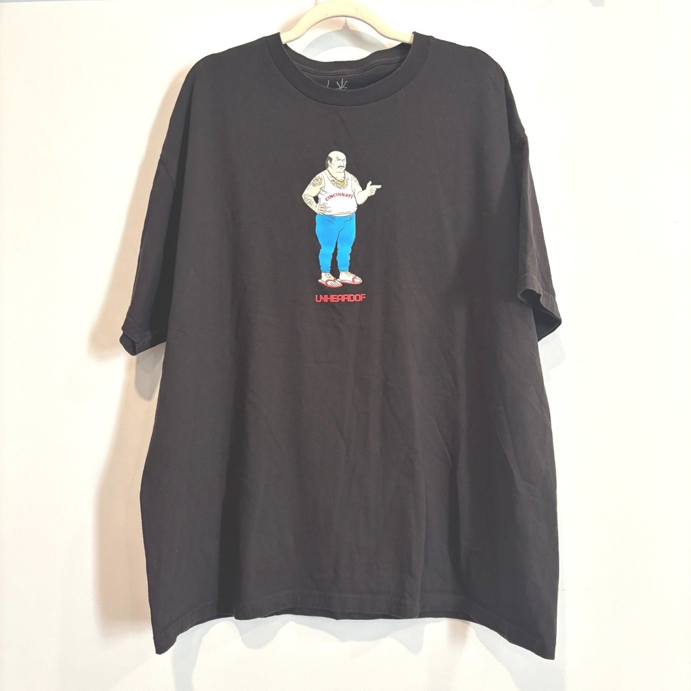 Unheardof Mens T-Shirt 2XL Cincinnati Carl Graphic Aqua Teen Hunger Force 21564